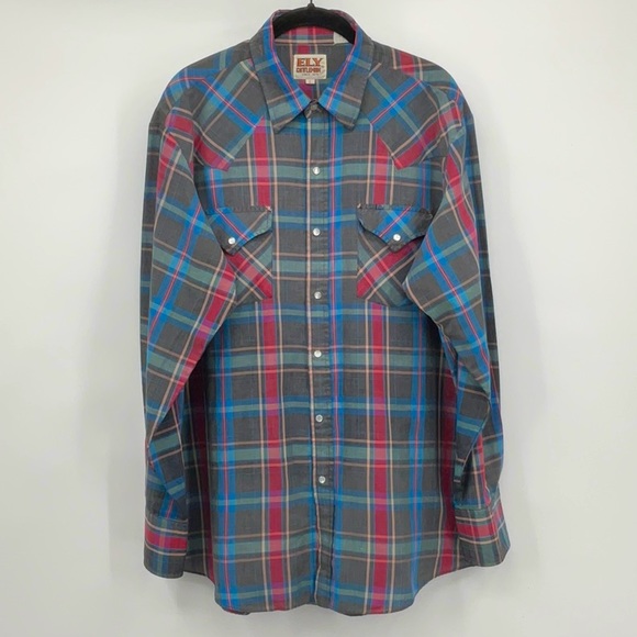 Ely Cattleman Other - Vintage Ely Cattleman Large Western Shirt Snaps
